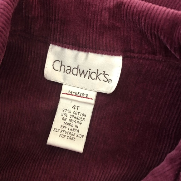 Chadwicks Burgundy Red Corduroy Blazer Jacket Womens Size S Collared Button Up - Picture 11 of 12